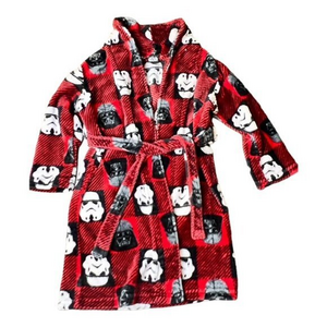 SALE!! 2 for $15 Star Wars Belted‎ Robe Kids XS Boys, Darth Vader Storm Troopers